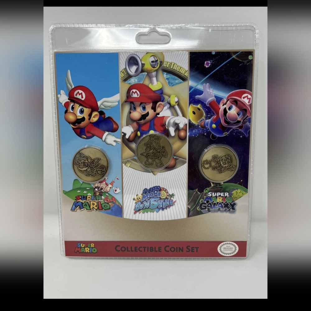 NINTENDO SUPER MARIO COLLECTIBLE 3 COIN SET (3 sets)